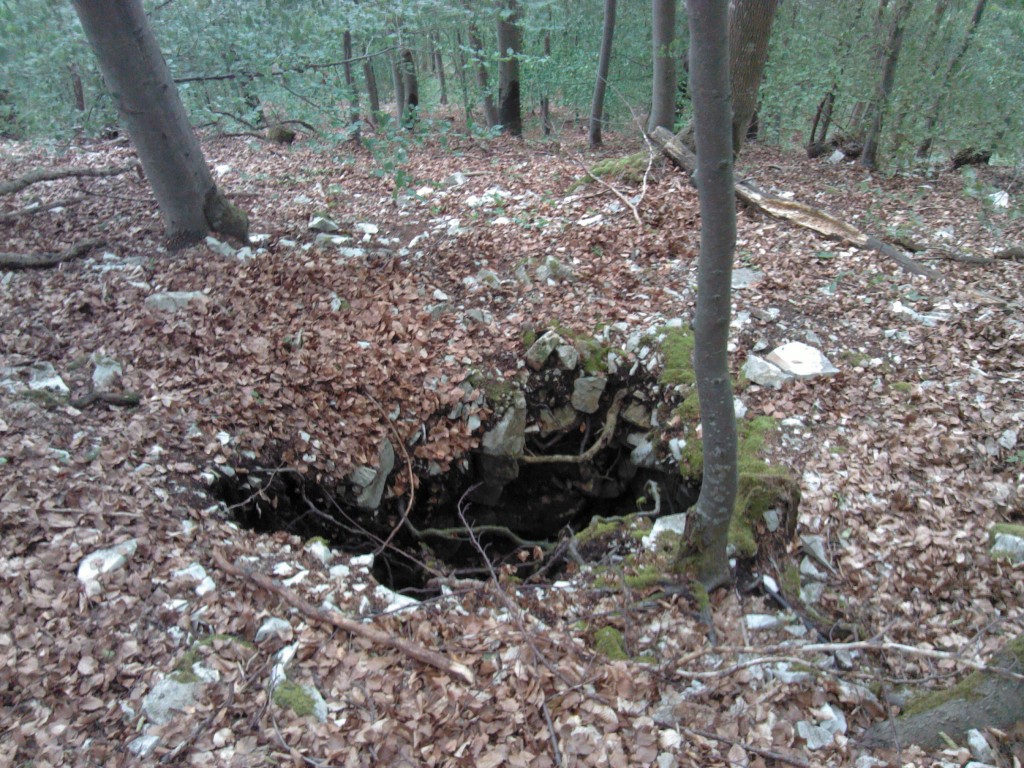 Öschinger Klufthöhle - Der Einstieg