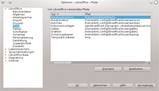 Optionen - LibreOffice - Pfade_002